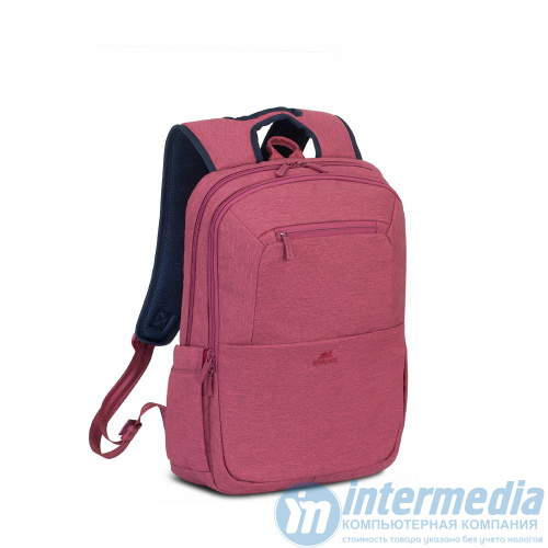 Рюкзак для ноутбука RivaCase 7760 15.6" Рюкзак в спортивном стиле. Красный. Ремешок крепления, карман для телефона, карман для бутылки, плечевой ремень, возможность крепления на тележку - Интернет-магазин Intermedia.kg