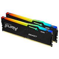 Оперативная память DDR5 32GB 5600MT/s DDR5 CL40 DIMM (Kit of 2) FURY Beast RGB XMP KF556C40BBAK2-32