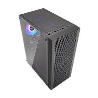 Корпус PC Cooler MA100 MESH BK ATX 1xUSB 3.0, 2xUSB 2.0, HDAudio, 2x2,5" SSD, 2x3,5" HDD, 3*120mm Front RGB FAN,Tempered Glass, 360x200x446mm, Black - Интернет-магазин Intermedia.kg