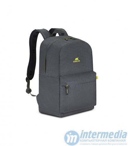 Рюкзак для ноутбука RivaCase 5562 Серый легкий 15.6" Водоотталкивающая ткань. Смягчающие наплечные ремни с регулеровкой. Внешний передний карман на молнии, застежка молния. - Интернет-магазин Intermedia.kg