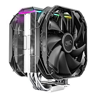 Кулер для процессора DEEPCOOL AS500 PLUS A-RGB LGA775/115*/1200/AMD 2x140mm Black PWM fan,500-1500rpm,5HP