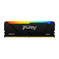 Оперативная память DDR4 16GB PC-25600 (3200MHz) KINGSTON HYPERX FURY Beast Black RGB [KF432C16BB12A/16]