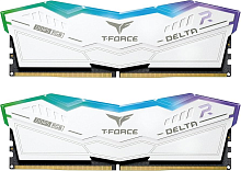 Оперативная память DDR5 Team Group T-Force Delta RGB 64GB (2x32GB) 6000MHz CL38 White (FF4D564G6000HC38ADC01)