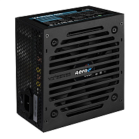 Блок питания 400W Aerocool VX-400 PLUS, ATX, 20+4 pin, 4+4pin, 2*Sata, 2*Molex, 1*FDD, 1*PCI-E 6 pin, вентилятор 12 см, кабель питания, Чёрный