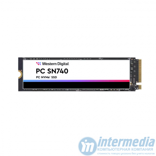 Диск SSD 256GB WD SN740 SSDPNQD-256G-1006 M.2 2280 PCIe 4.0 x4 NVMe 1.3, Read/Write up to 2000/2000MB/s, OEM