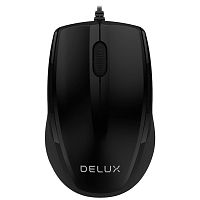 Мышь Delux DLM-321OUB, Оптическая, USB, 1000 dpi, Длина провода 1,6м, Чёрный - Интернет-магазин Intermedia.kg