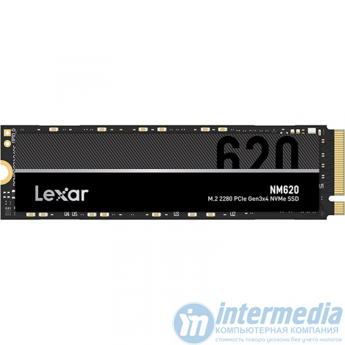 Диск SSD 512GB Lexar M.2, NVME PCIe Gen 3, 2280 TLC 3D, Read/Write up 3500/2400MB/s, 240000 IOPS [LNM620X512G-RNNNG]