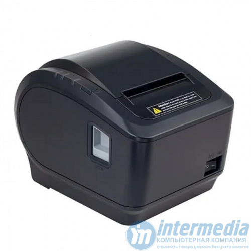 Xprinter XP-K200L 80mm direct thermal Receipt printer USB+LAN, Black, 200mm/s, EU plug