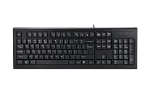 Клавиатура A4Tech KR-85 COMFORT USB ROUND EDGE KEYBOARD BLACK US+RUSSIAN