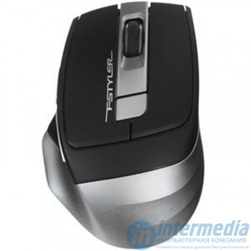 Беспроводная мышь A4Tech FSTYLER FG35 2000dpi, оптическая, радио, USB, 10м, 6 кнопок, Black/Grey