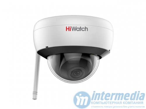 IP camera HIWATCH DS-I252W(B) (2.8mm) купольная,уличная 2MP,IR 30M,MIC,microSD,WiFi