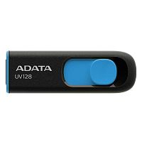 Флеш карта 64GB USB 3.2 A-DATA UV128 BLACK/BLUE - Интернет-магазин Intermedia.kg