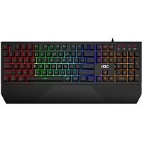 Клавиатура AOC GK200D32R, игровая, мембранная, 105btns, RGB (радужный светодиодный, 4 зоны светодиодной подсветки) USB-кабель 1,8 м, рус/англ, чёрный