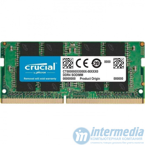 Оперативная память DDR4 SODIMM 4GB PC-21333 (2666MHz) CRUCIAL
