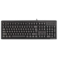 Клавиатура A4Tech KR-83, мембранная, 104btns, 1.5м, USB, Анг/Рус, Чёрный - Интернет-магазин Intermedia.kg