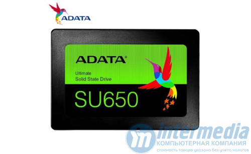 Диск SSD ADATA SU650SS 256GB 520/450MB/s (Up to 30K/60K 4KB Random) 3D NAND 2,5" SATAIII
