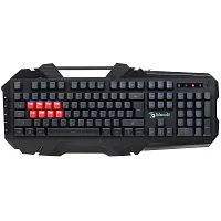 Клавиатура A4Tech Bloody B3590R Игровая, Мембранная, (часть мех 8-Light Strike Libra клав с опт перекл), 0,2 мс, 100 млн наж,USB,настр RGB анимац подсветка, 476х205х34 мм,1,8m, Анг/Рус,Чёрный