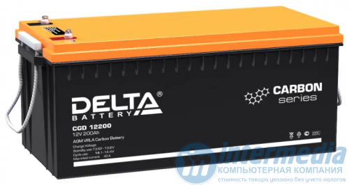 Аккумулятор Delta CGD12200 12V 200Ah (Carbon, UPS/Solar series)  (522*238*223mm)