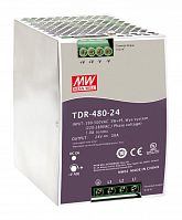SDR-480-24 MW n Мощный блок питания на DIN-рейку, 24В, 20А, 480Вт Mean Well шт - Интернет-магазин Intermedia.kg