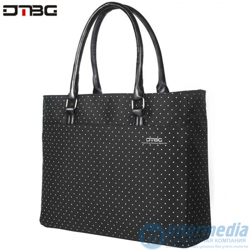 Женская сумка для ноутбука D8209W 15,6"- фиолетовая в горошек - Интернет-магазин Intermedia.kg