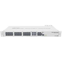 Коммутатор CRS328-4C-20S-4S+RM Cloud Router Switch MikroTik 28-ми портовый, оптический коммутатор коммутатор 3-го уровня (Layer 3),  20 x SFP ports, 4x ETH/SFP combo ports, 4x SFP+ ports, двойной блок - Интернет-магазин Intermedia.kg