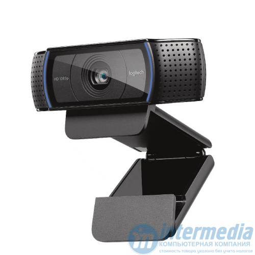 Веб камера Logitech C920 HD Pro 15MP, Full HD, 1080p, Carl Zeiss Tessar, Logitech Vid HD, Microphone, USB 2.0, Black