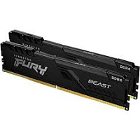 Оперативная память DDR4 64GB (2x32GB) PC-28800 (3600MHz) KINGSTON FURY BEAST BLACK KF436C18BBK2/64