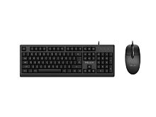 Клавиатура Delux K6850U+M362BU wired keyboard + mouse set black USB RUS