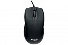 Мышь Delux DLM-375OUB, Оптическая, 800dpi, USB, Длина кабеля 1.6 метра, Размер:109.6*60.5*37.5 мм., Чёрный - Интернет-магазин Intermedia.kg