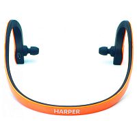 Наушники HARPER НВ-300 orange (Bluetooth 4,0, до 10 м, микрофон, регулировка громкости, подходят для занятия спортом) - Интернет-магазин Intermedia.kg