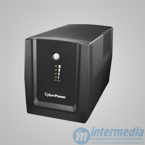 ИБП CyberPower UT1500E, Line-Interactive, 1500VA/900W,LED, AVR, 4 Schuko розетоки,USB/RJ11/45, Black