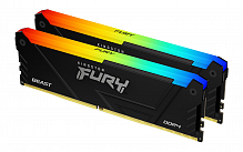 Оперативная память DDR4 32GB (2x16GB) PC-21333 (2666MHz) KINGSTON FURY BEAST RGB Black PnP [KF426C16BB12AK2/32] - Интернет-магазин Intermedia.kg