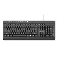 Клавиатура Delux K7010U wired keyboard black USB RUS