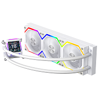 Liquid Cooler Jungle Leopard Astroshel LCD 360 White 3x120mm Fan A-RGB 2.8" LCD Display LGA1700/1200/115X AMD AM4/AM5