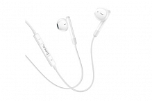 Наушники HOCO M93 wire control earphones with microphone white - Интернет-магазин Intermedia.kg