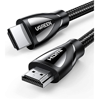 Кабель UGREEN HD140 HDMI v2.1, 8K/60Hz, 4K/120Hz, 5м, чёрный 80405