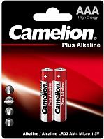 Батарейка CAMELION LR03-BP2, Plus Alkaline, AAA, 1.5V, 1150 mAh, 2 шт в блистере - Интернет-магазин Intermedia.kg