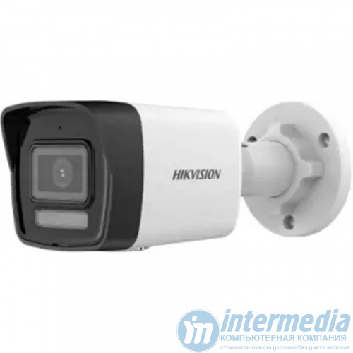 IP camera HIKVISION DS-2CD1027G2H-LIU(2.8mm)(O-STD)  цилиндр,уличн 2MP,IR/LED 30M ColorVu,MIC,METAL