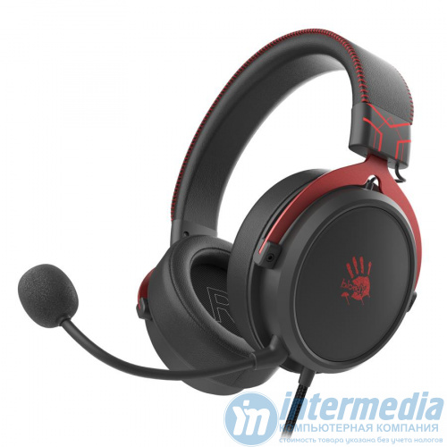 Наушники с микрофоном игровые A4Tech Bloody M590i Sports Red стерео, проводные, 1 м, 1x3.5 мм/USB