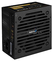 Блок питания 550W Aerocool VX-550 Plus, 550W, ATX, passive-PFC, 20+4 pin, 4+4pin, 3хSata, 3хMolex, 1хFDD, 1хPCI-E 6 pin, поддержка Haswell, вентилятор 12 см, кабель питания, чёрный