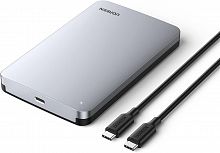 Корпус для жесткого диска UGREEN CM300 (SSD/HDD 2.5" SATA, кабель USB Type-C - USB Type-C, алюминий) серый  70499 - Интернет-магазин Intermedia.kg