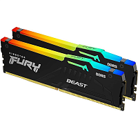 Оперативная память DDR5 32GB 5600MT/s DDR5 CL36 DIMM (Kit of 2) FURY Beast RGB EXPO KF556C36BBEAK2-32