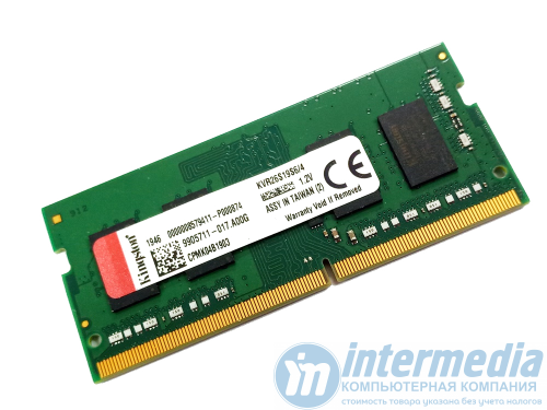 Оперативная память для ноутбука DDR4 SODIMM 4GB Kingston PC-4 (3200MHz) -S