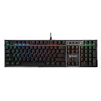 Клавиатура A4Tech BLOODY B750N DESTINY LIGHT STRIKE GAMING MECHANICAL GREEN SWITCH NEON KEYBOARD USB US+RUSSIAN