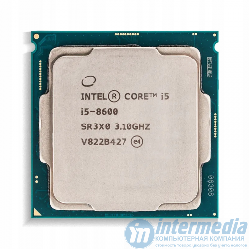 Процессор Intel Core i5-8600 3.1-4.3GHz,9MB Cache L3,EMT64,6 Cores + 6 Threads,Tray,Coffee Lake