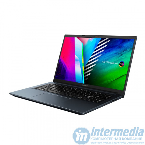 Asus VivoBook Pro 15 OLED (K6502ZC-MA102) Quiet Blue Aluminum,  Intel Core i7-12700H, 16GB DDR4, 1TB M.2 NVMe™ PCIe® 4.0, NVIDIA® GeForce® RTX™ 3050  4GB GDDR6, 15.6" 2.8K (2880x1620) OLED 120Hz Glo - Интернет-магазин Intermedia.kg