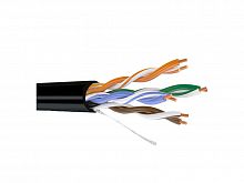 Кабель UTP "Андижан кабель" КСВПП CAT-5E 4х2х0.48 уличный черный - Интернет-магазин Intermedia.kg