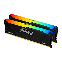 Оперативная память DDR4 32GB (2x16GB) PC-28800 (3600MHz) KINGSTON HYPERX FURY Beast RGB Black [KF436C18BB2AK2/32] - Интернет-магазин Intermedia.kg