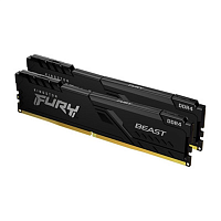 Оперативная память DDR4 64GB (2x32GB) PC-25600 (3200MHz) KINGSTON FURY BEAST BLACK KF432C16BBK2/64