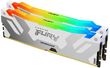 Оперативная память DDR5 32GB (2x16GB) PC-57600 (7200MHz) KINGSTON FURY RENEGADE RGB WHITE KF572C38RWAK2-32